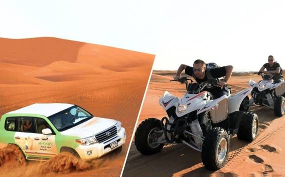 Dubaj: Pustynne safari, quady, przejażdżka na wielbłądzie i sandboarding
