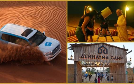 Дубай: сафари премиум-класса, поездка на верблюде и лагерь Аль-Хайма, 3 шведских стола